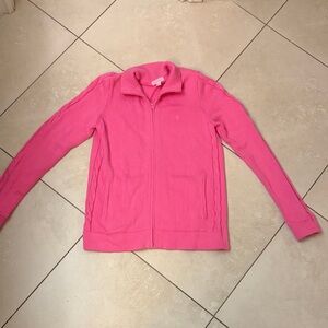 Lilly Pulitzer zip up knit sweater